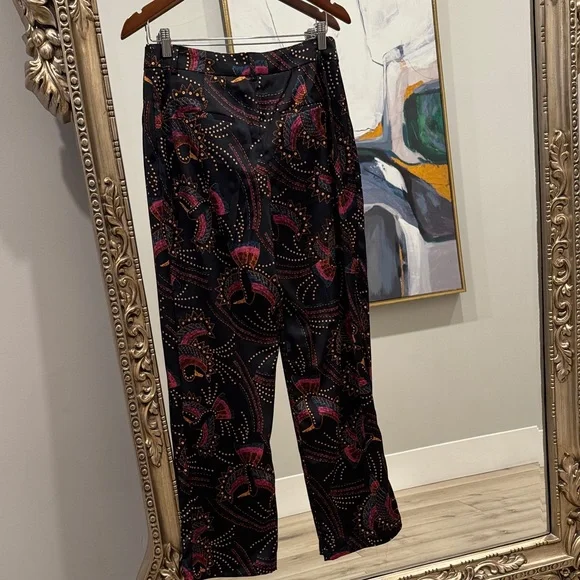 House of Harlow 1960 Black and Multicolor toucan pants - Picture 11 of 11